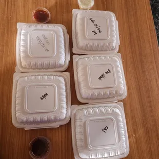 3 regular and 2 combo plates