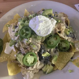 Nachos con Queso Blanco