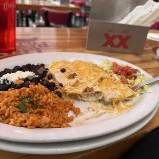 Queso blanco enchiladas