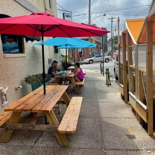 Outside seating