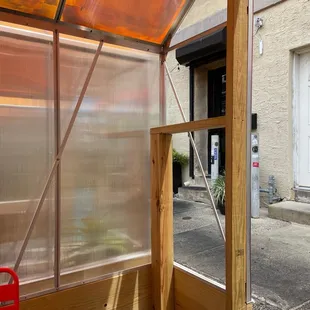 Outside seating