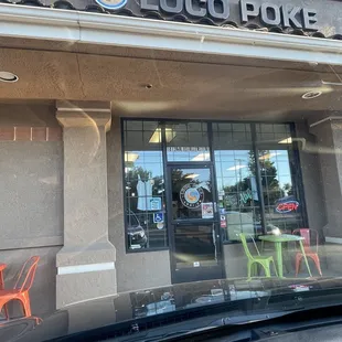 Store front with parking