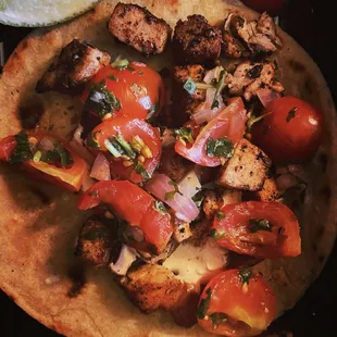 Cajun Blackened Tuna Taco