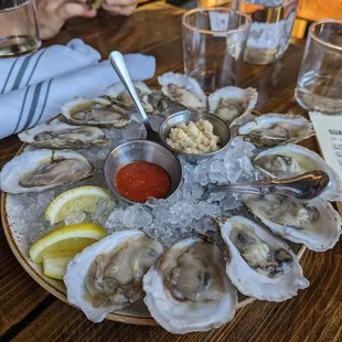 Dozen oysters