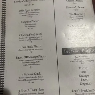 menu, sandwiches