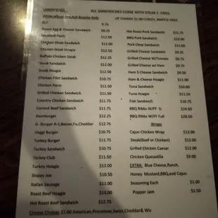 updated food menu (side 2, july 2024)