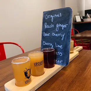 Cider flight