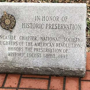 DAR sign in honor of historic preservation