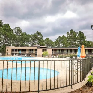 The outdoor pool is open seasonally to lodge guests.