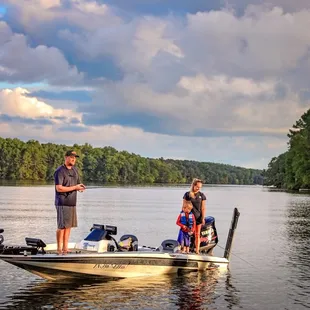 Fishing and boating are popular activities for lodge guests.
