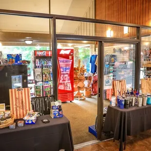 There is a gift shop inside the lodge filled with unique gifts.