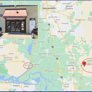 I drove from Rio Vista to their shop.  Now I know how my wife feels when she goes shopping for clothes....