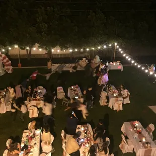 Wedding venue evening