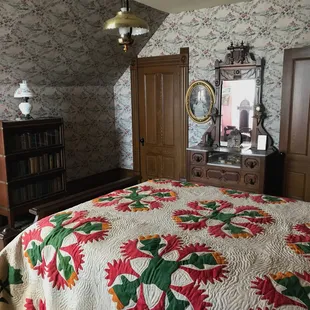 Tower bedroom with double bed