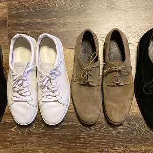 A. Testoni, Rag &amp; Bone, John Varvatos - Sand, John Varvatos - Black (Left to Right)  All for under $25!