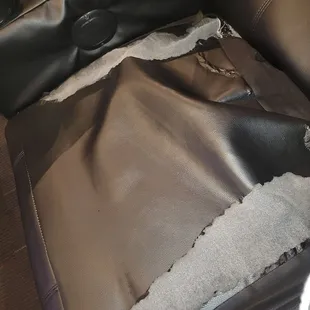 This is the seat I paid for today!!! WTF!!!  Is this S%@&amp;t...keep your seats nice, !!!!!!!!!!!