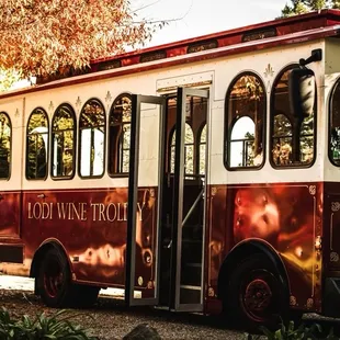 All aboard the Wine Trolley for Fun and Wine!