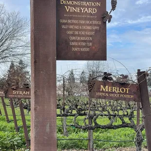a sign for the winery