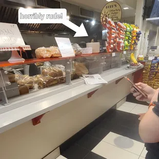 Nasty attitude from this employee who obviously hates her job!