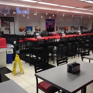 sushi and sashimi, interior