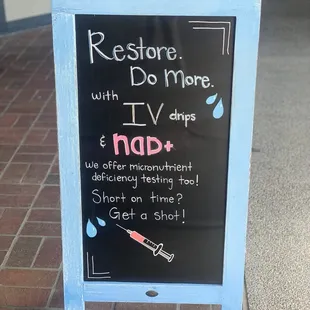 Get an IV stay hydrated.