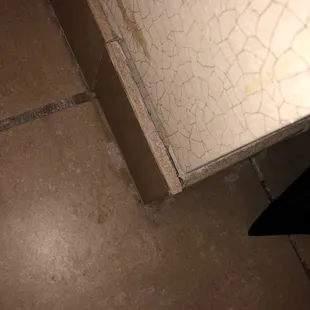 Bathroom tiles falling apart