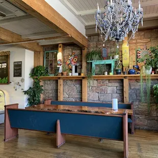 Inside dining area