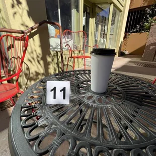 Outside seating