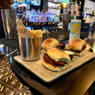 Hot chicken sliders