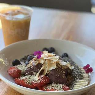 Açaí bowel served on Saturday