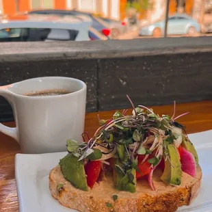 Avocado Hummus Toast