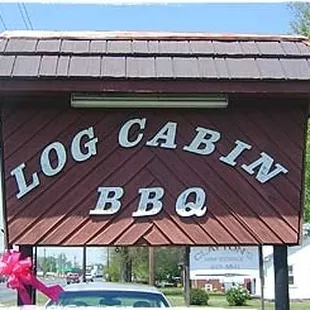 a car parked in front of it