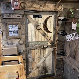 Outhouse bathroom (inside)