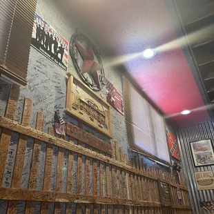 the interior of the restaurant