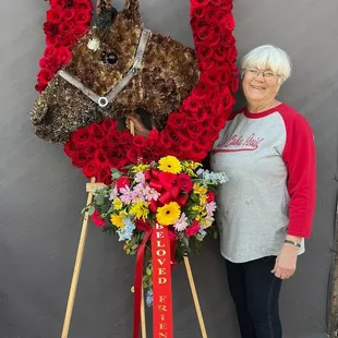 Beautiful tribute to a lover of horses.