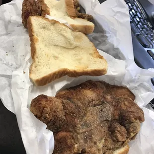 Fried Pork Chop Sandwiches