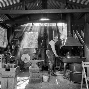 Blacksmith // log cabin village