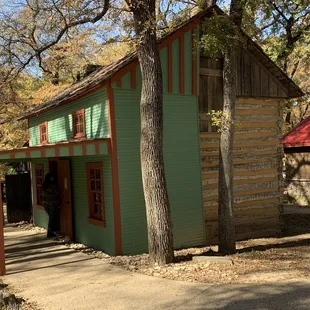 The Pickard house. Notice the back is still log cabin while the front was remodeled in milled lumber. From the 1860&apos;s