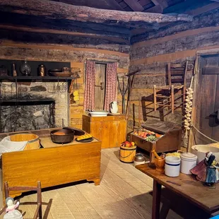 Log cabin village