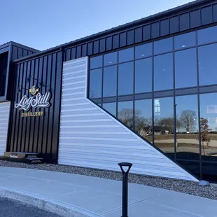 the front of the building