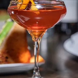 Mezcal Manhattan