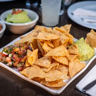 House Fresh Tortilla Chips, Guacamole, Pico