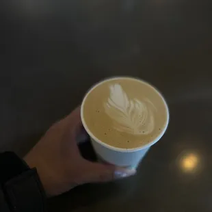 hand holding a cup of coffee