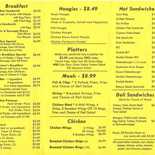 Here is a new menu with updated prices. Still unbeatable anywhere else.