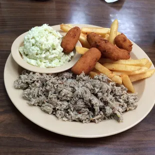fish and chips, fish, food, seafood