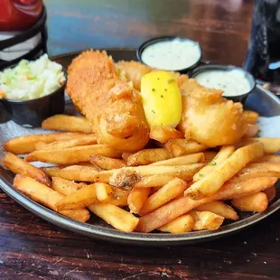 2 Piece Fish And Chips.  Delicious Irish Soul Food.
