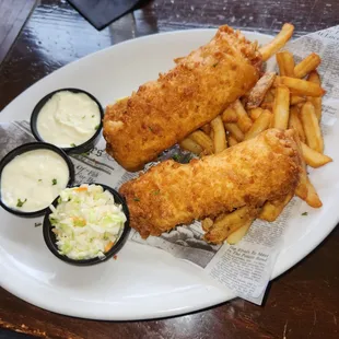 2 Piece Fish And Chips.  ($15.50)  Not Good.  Way Over Battered And Got Soggy In About 5 Minutes.  Fries Were Above Excellent.