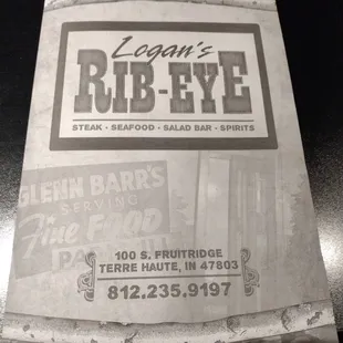 a newspaper advertisement for a restaurant