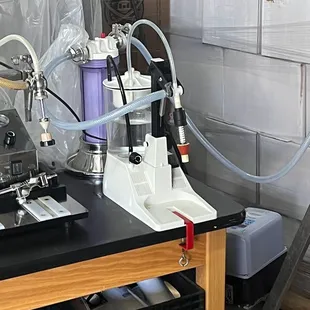 a lab with a lot of equipment