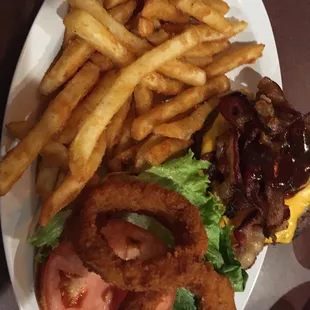 Rodeo Burger with Fries